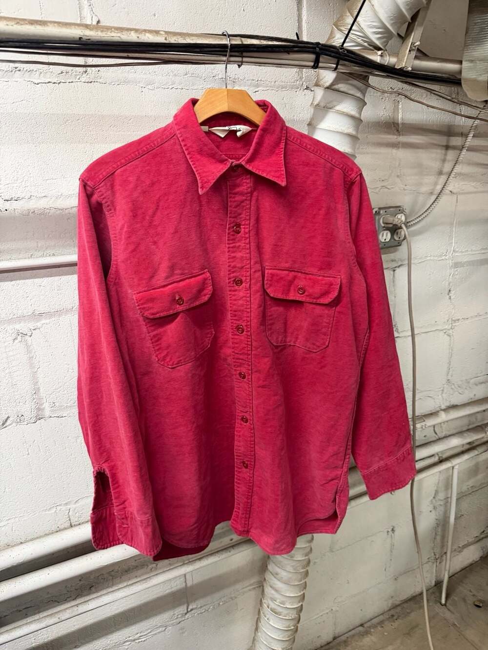 Woolrich Corduroy Long Sleeve Shirt Red